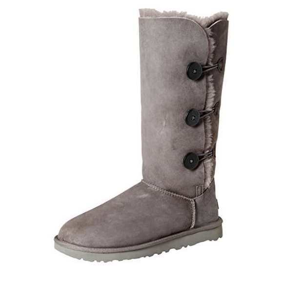 UGG Australia Leather Bailey Button Triplet 1962Y Women's/girls Bootie Size 5 - Picture 2 of 8